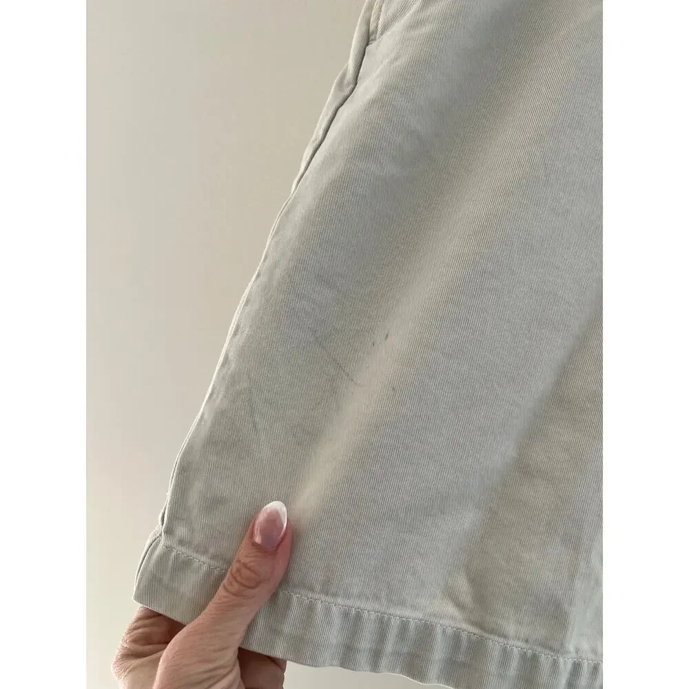 J. Crew 100% Cotton Casual Khaki Chino Shorts Size 38 SG